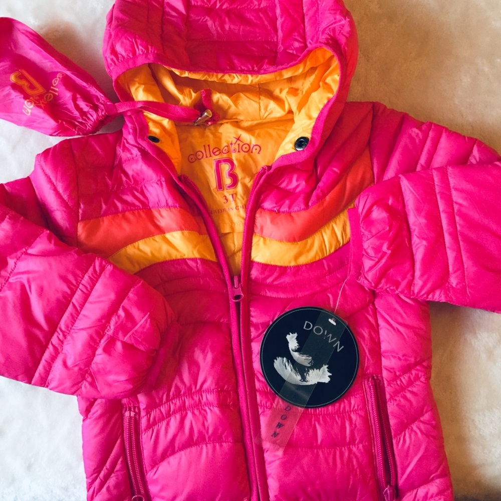 Cute soft packable girl’s jacket